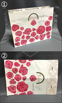 紙袋でできる「紙財布の簡単な作り方」手順 1