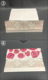 紙袋でできる「紙財布の簡単な作り方」手順 2