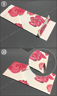 紙袋でできる「紙財布の簡単な作り方」手順 5