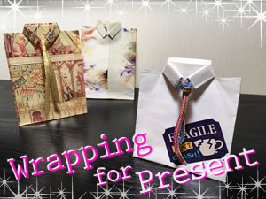 プレゼントに最適 シャツをモチーフにした 袋ラッピングの方法 Notepress